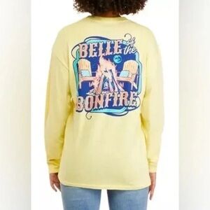 ❄️ Benny & Belle | Long Sleeve Belle of the Bonfire Graphic T-Shirt Various